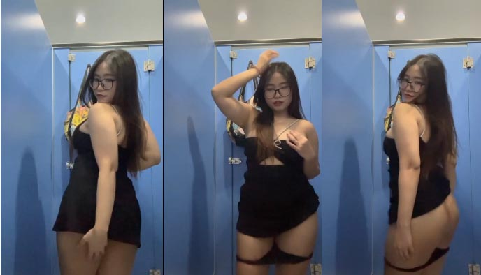 Em gái chuppy show hàng trong phòng thay đồm